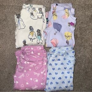 Gap Girls’ “Princess” Pajama Lot (4)